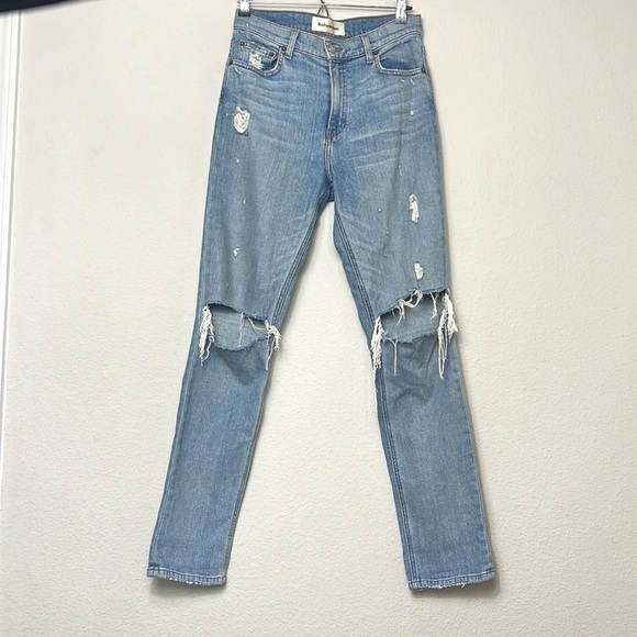 Reformation 90s Mom Distressed Jeans - Picture 3 of 8